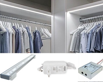 Lampa LED do szafy CZUJNIK DRZWI 100cm +NA WYMIAR