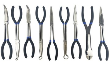 НАБОР ПЛОСКОГУБЦ ПРЯМЫХ УГЛОВЫХ ДЛЯ ПРОВОДОВ ВИЛКИ, РЕЗКИ 9 MAGNUS