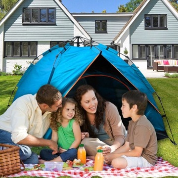 Автоматическая палатка в синем стиле, легкая