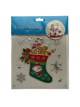 БОЛЬШИЕ РОЖДЕСТВЕНСКИЕ УКРАШЕНИЯ НАКЛЕЙКИ 8 ШТ.