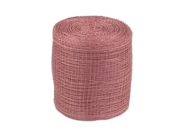 TAŚMA WSTĄŻKA sinamay sinamaj różowa 7,5 cm