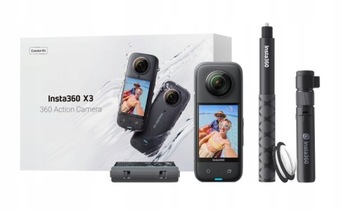 Kamera Sferyczna Insta360 X3 Creator Kit 360 DODATKOWE AKCESORIA Zestaw