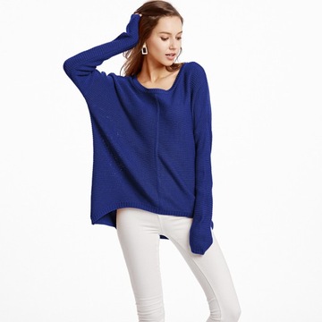 Kobiecy Sweter W Stylu Casual Z Odkrytymi Ramionami I Luźnym Krojem