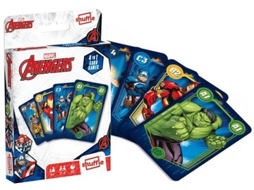 Карточная игра МСТИТЕЛИ 4 в 1