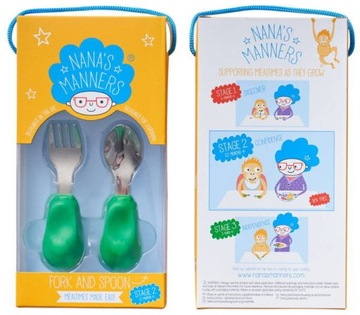 Манеры Зеленой Наны 2 этап - Вилка и ложка для детей 1-3 лет