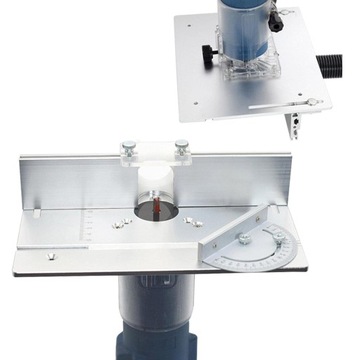 Włóż płytkę stołową do blatu, włóż płytkę trymera stołowa Obróbka drewna