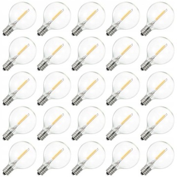 Żarówka LED G40 25 Sztuk Gniazdo Bazowe E12