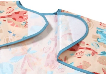 ДЕТСКИЙ ФАРТУК-КОМБИНЕЗОН С РУКАВАМИ, КАРМАНАМИ, ДЛИННЫМИ РУКАВАМИ НА ЛИПУЧКЕ 2+