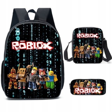 Plecak szkolny roblox plecak 3częściowy zestaw