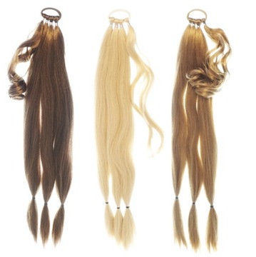 KUCYK WARKOCZ DOCZEPIANY PIĘKNA BARDZO DŁUGA KITKA NA GUMCE WŁOSY DOPINANE