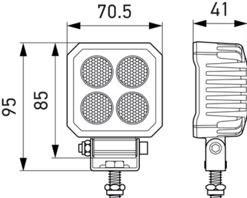 HELLA VALUEFIT СВЕТОДИОДНАЯ РАБОЧАЯ ЛАМПА 24Вт 12-24В 1700ЛМ