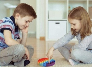 СТРЕСС НАЖМИТЕ ПОП-ЭТ ПУЗЫРЬ ФИДЖЕТ ИГРУШКИ СЕНСОРНЫЕ