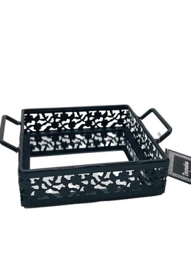 TACA DEKORACYJNA LUSTRZANA STYL INDIE S LOFT BLACK