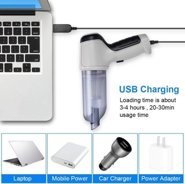 БЕСПРОВОДНОЙ МАЛЕНЬКИЙ МИНИ-РУЧНОЙ ПЫЛЕСОС ДЛЯ АВТОМОБИЛЯ, ДОМАШНЕГО ОФИСА, МОЩНЫЙ