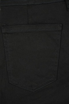 Bershka Jeansowe Krótkie Spodenki Czarne Szorty Bawełna Wysoki Stan L 40