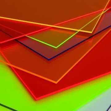 Флуоресцентное оргстекло, флуоресцентное оргстекло, ЗЕЛЕНЫЙ, 50/50 см