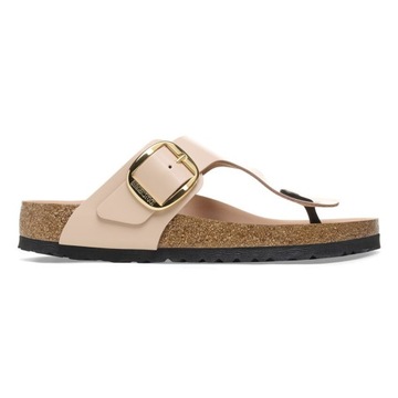 Birkenstock Japonki Damskie Gizeh Big Buckle High Shine New Beige 39