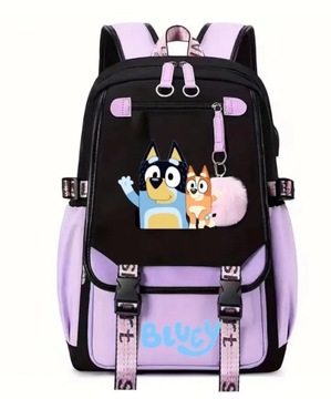 Студенческий рюкзак Bluey большой вместительности с USB-зарядкой