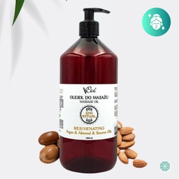 OLEJEK DO MASAŻU VCee NATURALNY WEGAŃSKI 1000ml