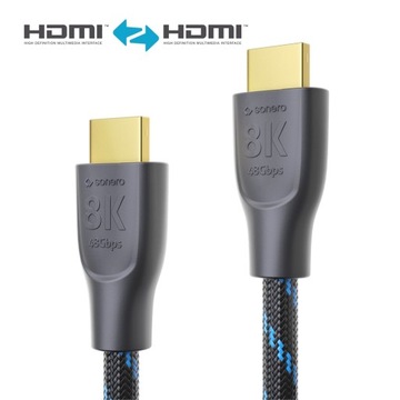 Sonero XPHC111-010 przewód HDMI 2.1 48Gbps 8K@60Hz,4K@120Hz 1,0m