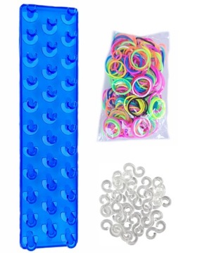 DUŻE KROSNO DO GUMEK LOOM BANDS ZESTAW + 200 GUMEK