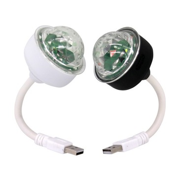 Mini lampka dyskotekowa LED USB, nocny stroboskop