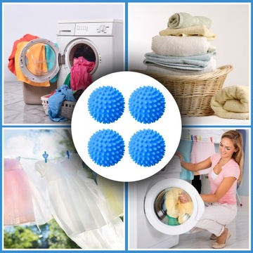 ШАРЫ ДЛЯ СТИРКИ ДЛЯ СУШКИ СУШИЛЬНЫЕ МАШИНЫ ДЛЯ СТИРАЛЬНЫХ МАШИН ШАРЫ ДЛЯ СМЯГЧЕНИЯ СМЯГЧЕНИЯ ВОРТА 4 ШТ.