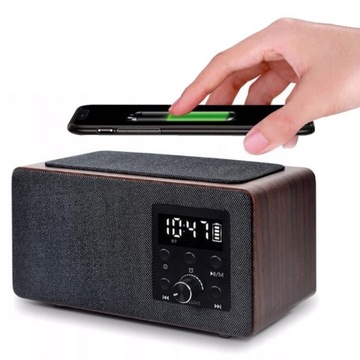 MANTA Радиочасы с функцией беспроводной зарядки RDI910WC