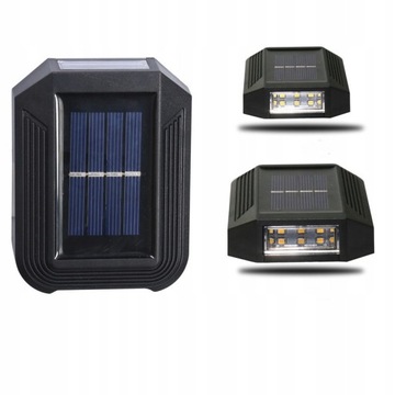 LAMPA SOLARNA ULICZNA LED CIEPŁE ŚWIATŁO 4 SZT