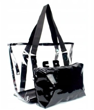 БОЛЬШАЯ ПРОЗРАЧНАЯ СУМКА-ШОППЕР