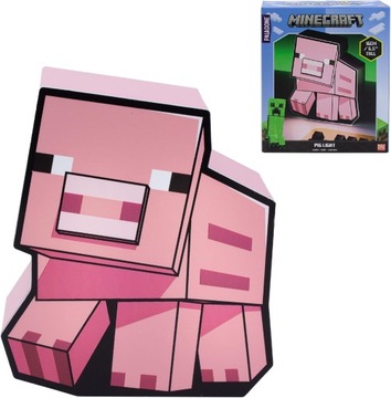 Lampka nocna Minecraft Świnka Pig Paladone Licencja