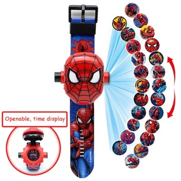 Zegarek cyfrowy LED projektor Spiderman