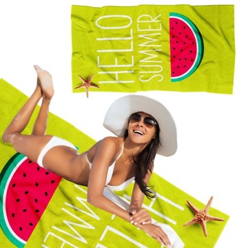 DUŻY RĘCZNIK PLAŻOWY SZYBKOSCHNĄCY 100X180 KĄPIELOWY Z MIKROFIBRY WZORY XXL