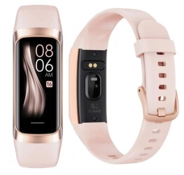 SMARTWATCH DAMSKI SMARTBAND AMOLED POLSKIE MENU PULS KALORIE KOLORY