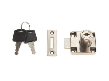 Zamek meblowy do szafek 19 x 22 mm