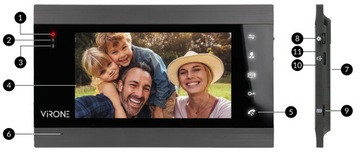 ВИДЕОИНТЕРФОН WiFi FULL HD 7' ПРИЛОЖЕНИЕ ШИФРОВАТЕЛЯ RFID-КОДА КАРТА ПАМЯТИ