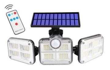 МОЩНАЯ СОЛНЕЧНАЯ ЛАМПА 3в1 LED COB ОТДЕЛЬНАЯ ПАНЕЛЬ ДАТЧИК ДВИЖЕНИЯ В СУМЕРКАХ + ПУЛЬТ ДИСТАНЦИОННОГО УПРАВЛЕНИЯ