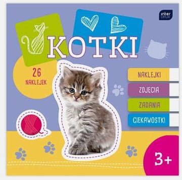 Kolorowanka INTERDRUK 21x21 16 z naklejkami KOTKI