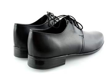 ЧЕРНЫЕ ОДНОРОДНЫЕ ТУФЛИ ДЛЯ МАЛЬЧИКОВ PL 38