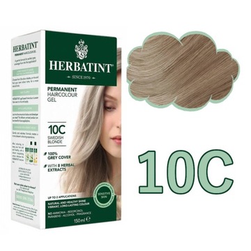 Herbatint 10C Szwedzki Blond 150 ml farba