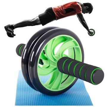 ROLLER PODWÓJNE KÓŁKO DO ĆWICZEŃ DUNLOP + MATA
