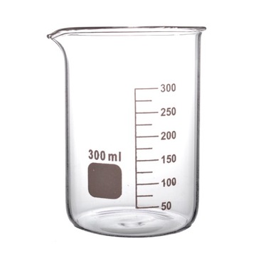 ZLEWKA NISKA 300ml SZKLANA BORO PODZIAŁKA SZKŁO