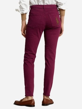 Spodnie bawełniane Polo Ralph Lauren fioletowe 31