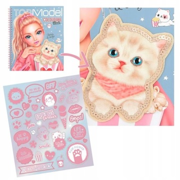 TOP MODEL KOLOROWANKA CUTIE STAR 12434