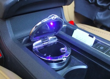 АВТОПЕПЕЛЬНИЦА ВМЕСТО КРУЖКИ, КОРЗИНЫ, ЗАКРЫВАЕМОГО СВЕТОДИОДА, ЕМКОСТИ