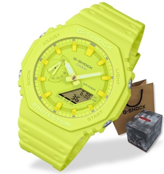 Kolorowy sportowy zegarek męski Casio G-SHOCK GA-2100 +Box + Grawer gratis