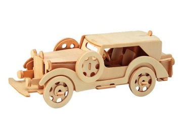 Samochód Ford V8 składanka drewniana 3D P014