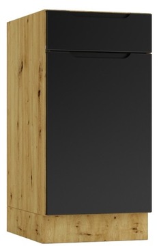 Szafka kuchenna na nóżkach z szufladą 40x82x50 CZARNY/ARTISAN
