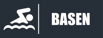 TABLICZKA BASEN ANTRACYT