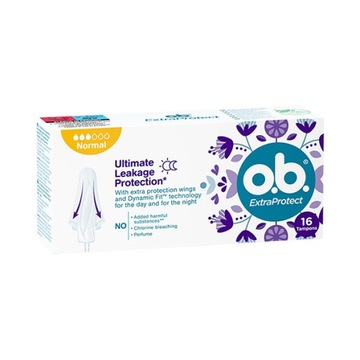 o.b. Extra Protect Normal tampony 16 sztuk
